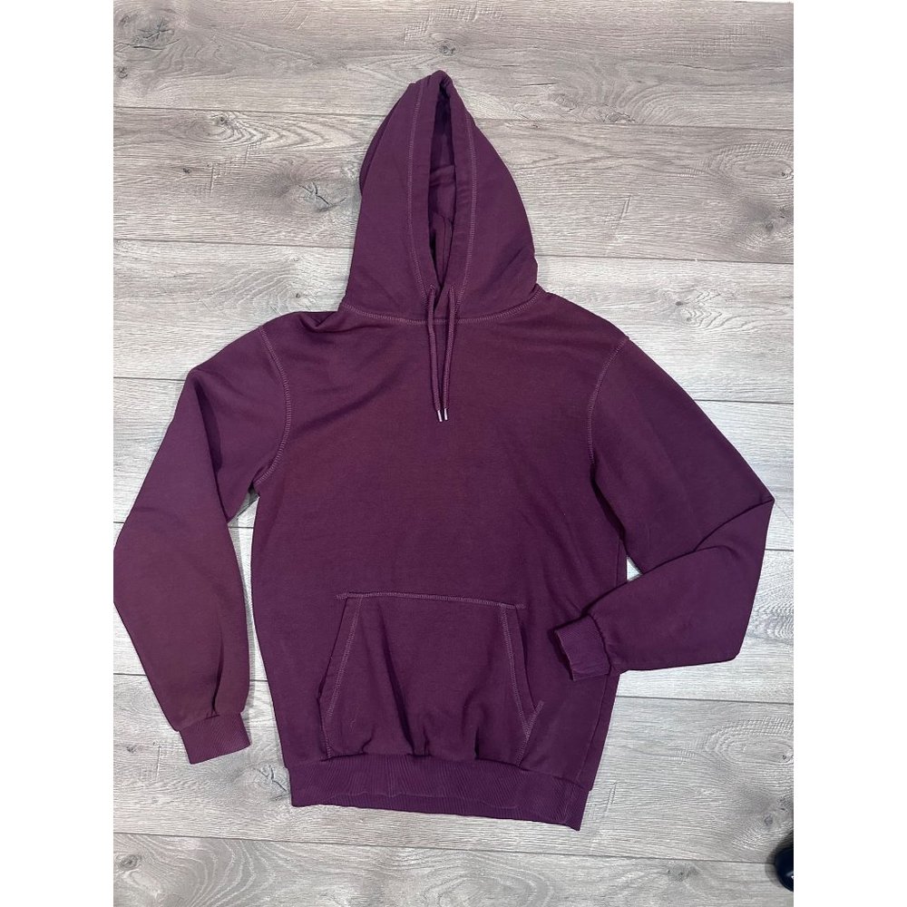 h&m unisex burgundy  hoodie xs